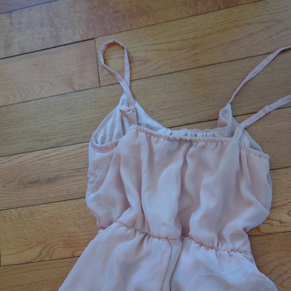 Pink Flowy Summer Layered Shear Overlay Princess Cinderella Dress Size Small - Picture 11 of 16